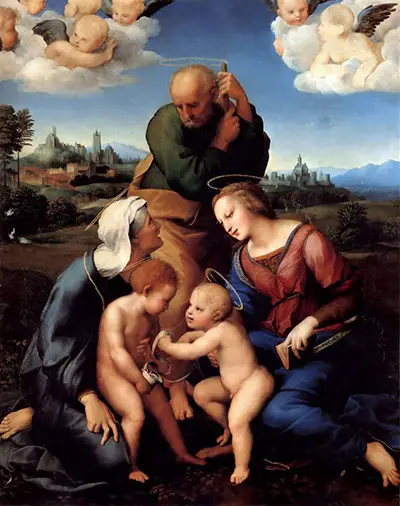 The Holy Family with Saints Elizabeth and John Raphael